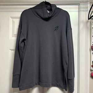 Peloton Turtleneck Sweatshirt Size L Charcoal Grey